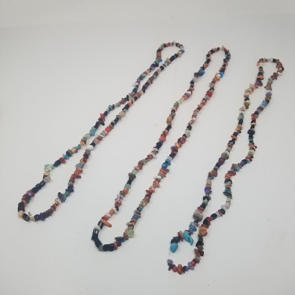 One Strand Assorted Agate Chips - Picture 2 of 5